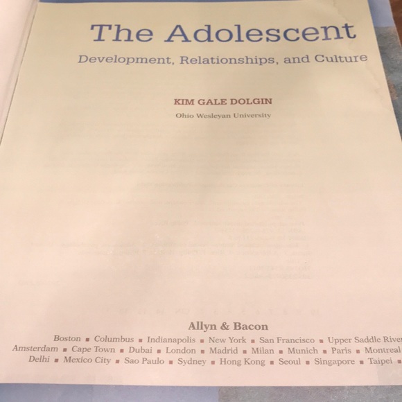 Used Textbook- The Adolescent - Kim Gale Dolphin - Picture 3 of 8